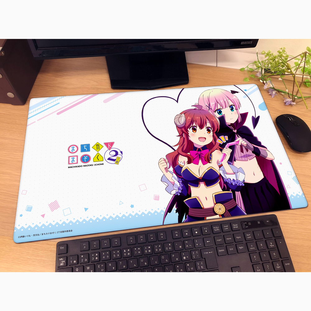 まちカドまぞく 2丁目_ラバーマット(吉田優子&千代田桃/ぽっきんアイス)