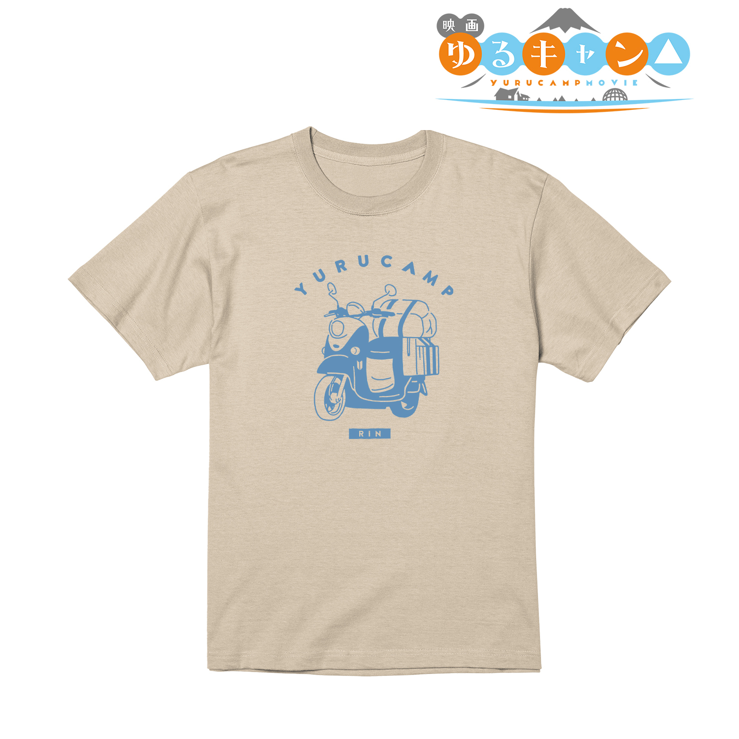 映画 ゆるキャン△_志摩リン モチーフ柄 Tシャツメンズ(サイズ/XL)