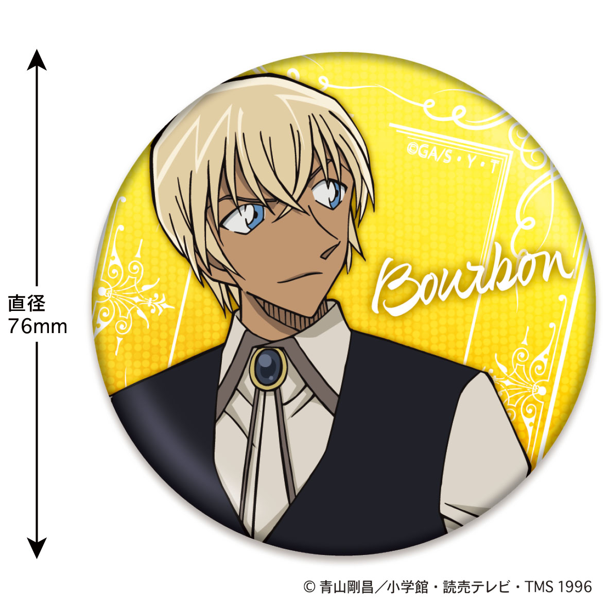 名探偵コナン ホログラム缶バッジ（フレームバーボン） 名探偵コナン_ホログラム缶バッジ(フレームバーボン) | 公式