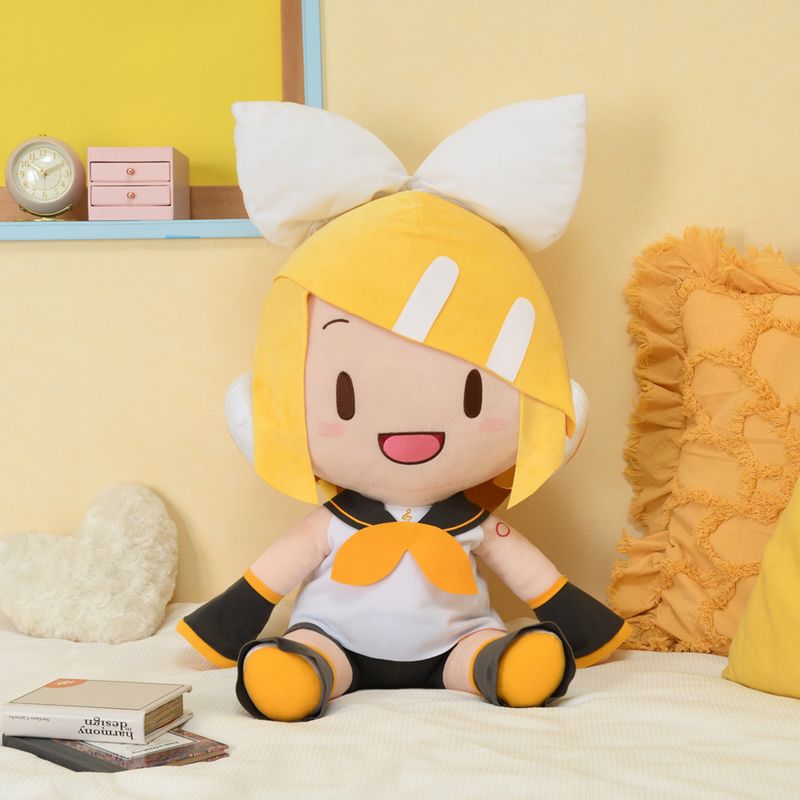 ふわぷち メガジャンボぬいぐるみ 鏡音リン 鏡音レン 3セット 初音ミクシリーズ_鏡音リン ふわぷち どでかジャンボぬいぐるみ | 初音