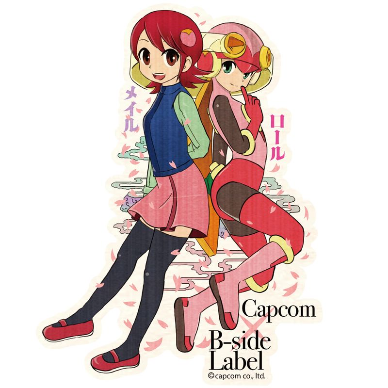 ックマンエグゼ　カード　ロール　　桜井メイル　まとめ売り ロックマンエグゼ_CAPCOM×B-SIDEステッカー メイル&ロール(桜