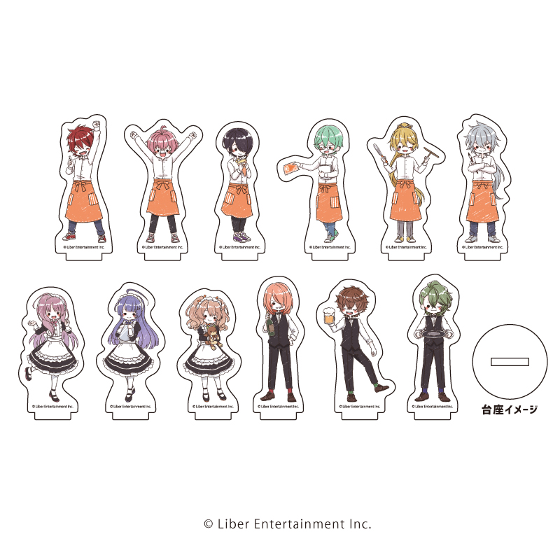 アイ★チュウ Etoile Stage_アクリルぷちスタンド24/飲食店ver. ボックス(全12種)(グラフアートイラスト)
