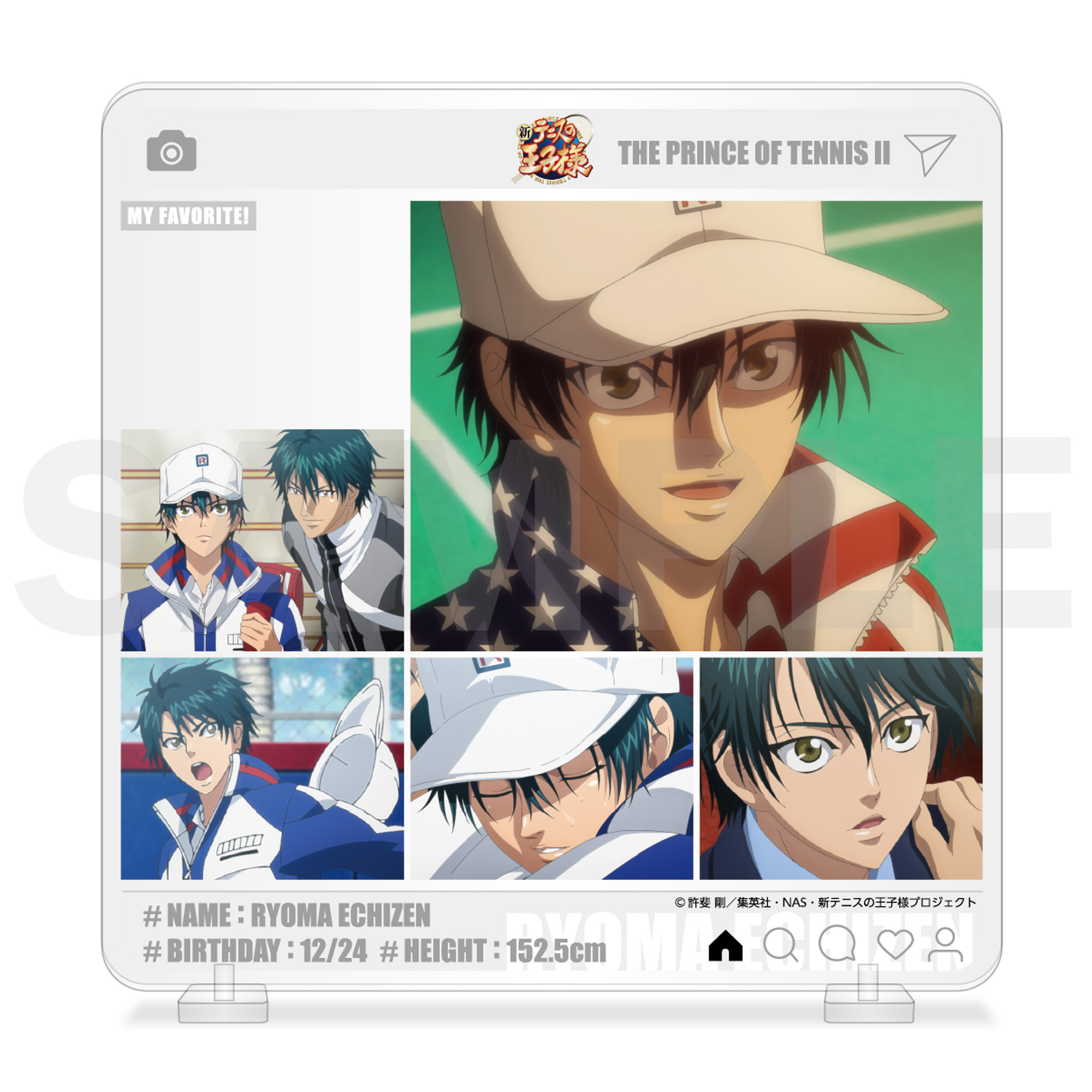 テニスの王子様 マルイ アクリルスタンド スナップショット 越前リョーマ セット テニスの王子様 マルイ アクリルスタンド スナップショット 越前