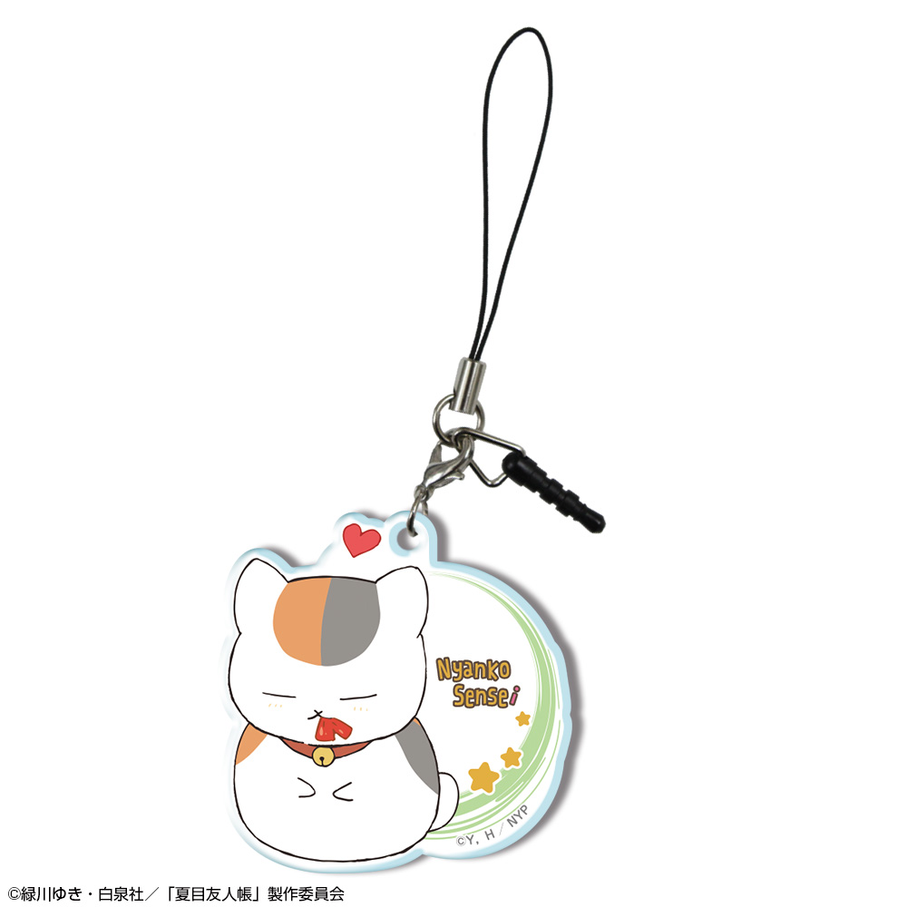 夏目友人帳_アクリルイヤホンジャックアクセサリー Ver.2 デザイン01(ニャンコ先生/A)