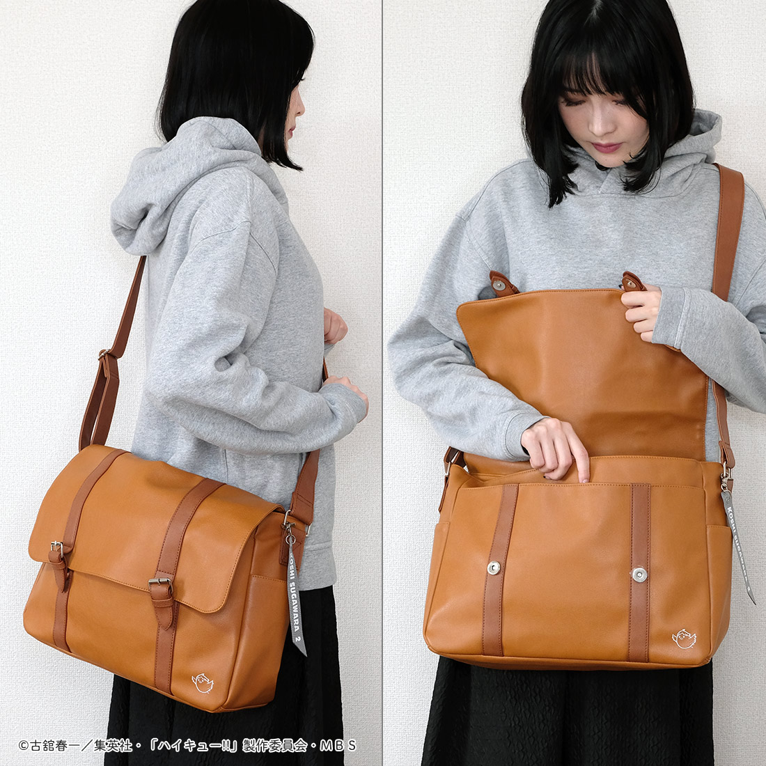 菅原孝支モデル ショルダーバッグ 茶色 楽天市場】ハイキュー!! オリジナルバッグ「菅原孝支モデル