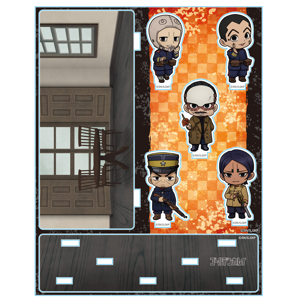 ゴールデンカムイ_アクリルジオラマE[鶴見&二階堂&宇佐美&月島