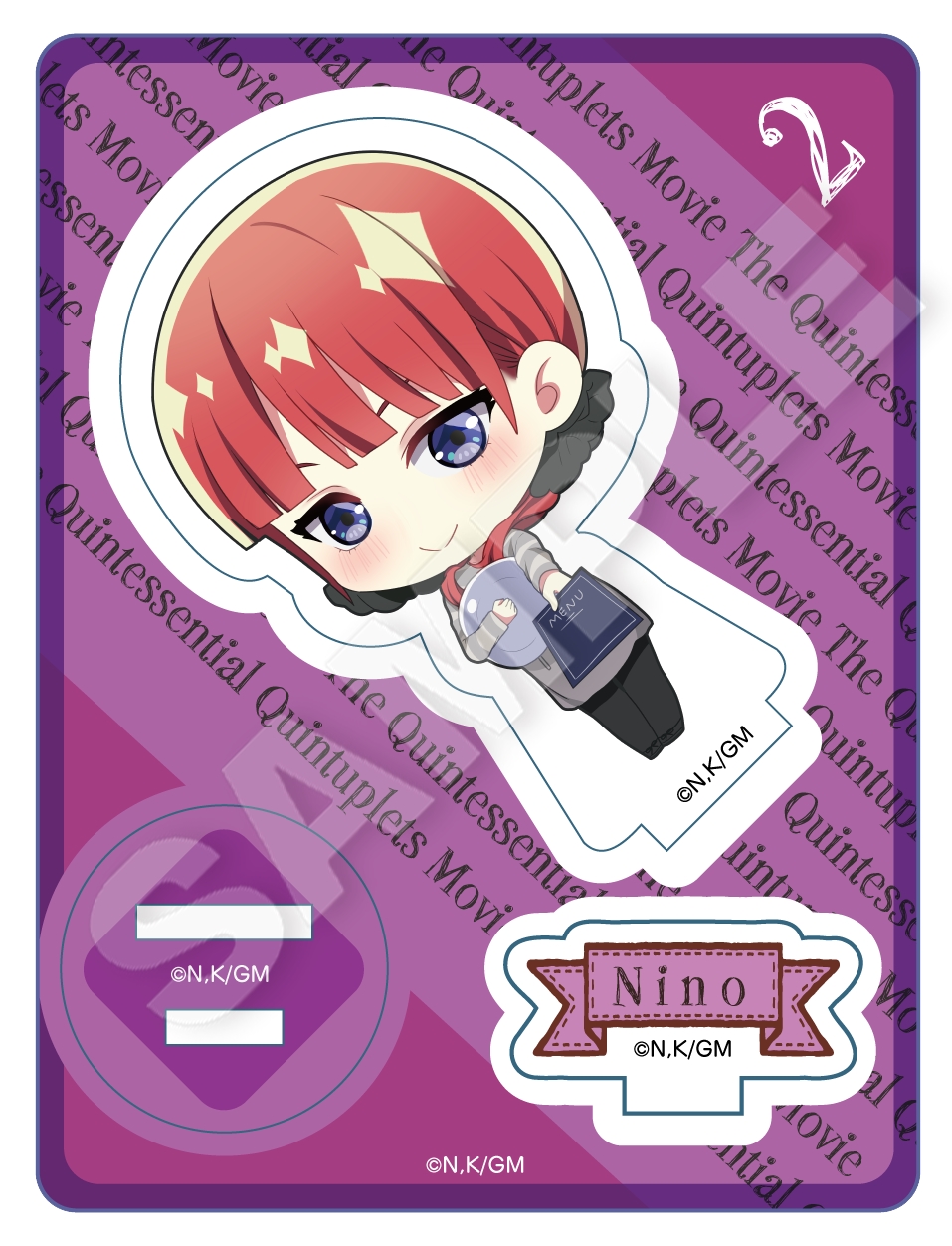 映画 五等分の花嫁_ミニキャラアクリルマスコット 中野二乃