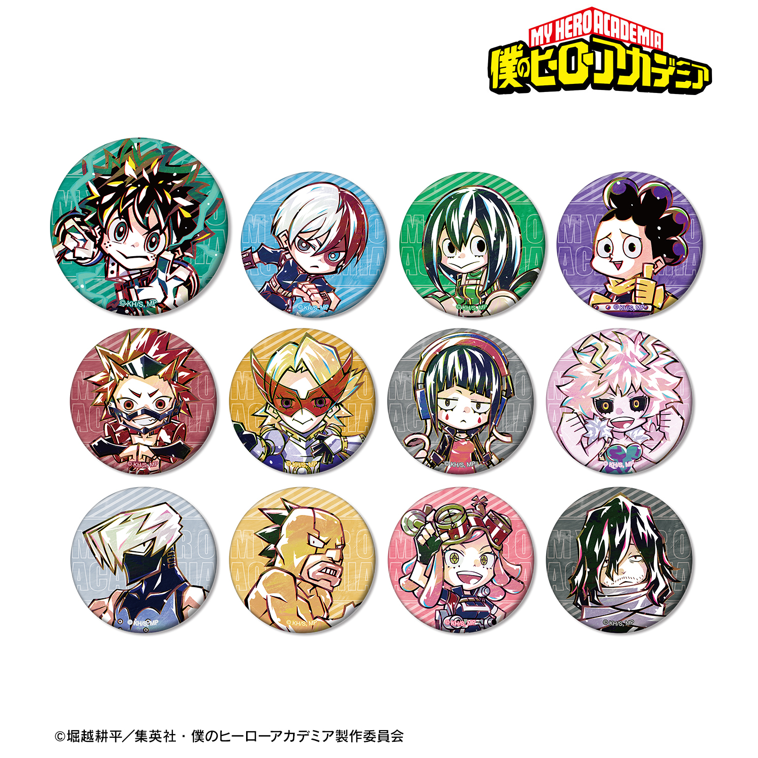 僕のヒーローアカデミア_トレーディング デフォルメAni-Art マット缶バッジ ver.A(単位/単品)