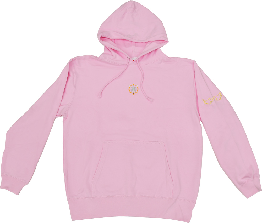 カードキャプターさくら クリアカード編_刺繍パーカー 夢の鍵 ピンク Lサイズ