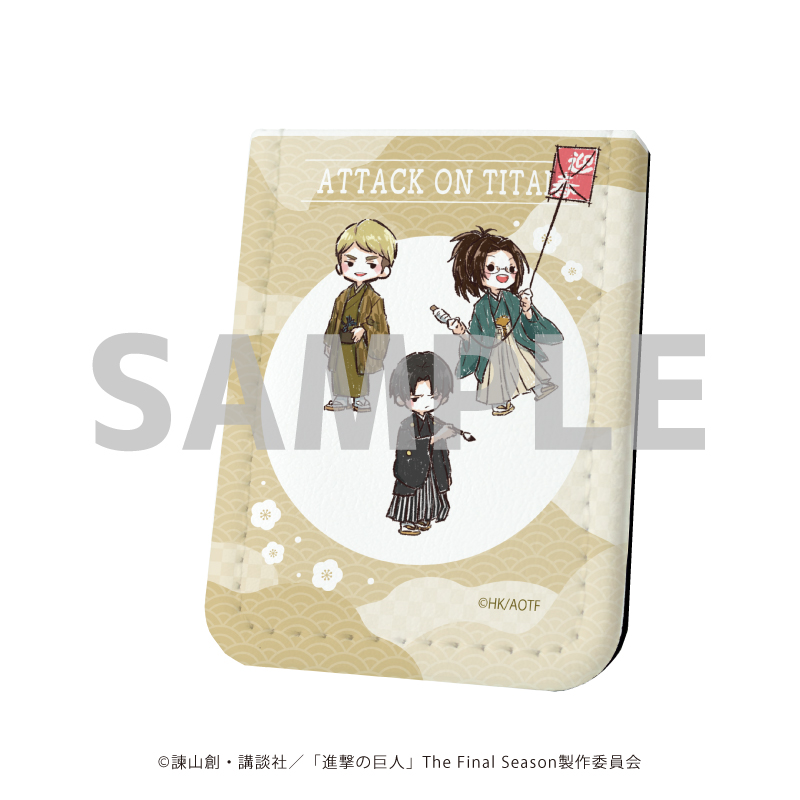 進撃の巨人_ レザーフセンブック 34/お正月ver.  集合デザインC(グラフアートイラスト)