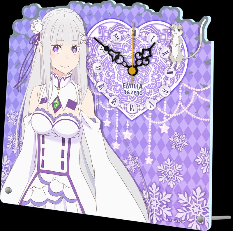 Re:ゼロから始める異世界生活_アクリル置時計【エミリア】 | Re:ゼロ