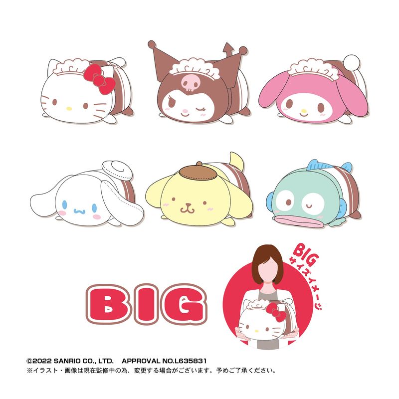 サンリオキャラクターズ_ぽてコロマスコットBIG3 E:ポムポムプリン