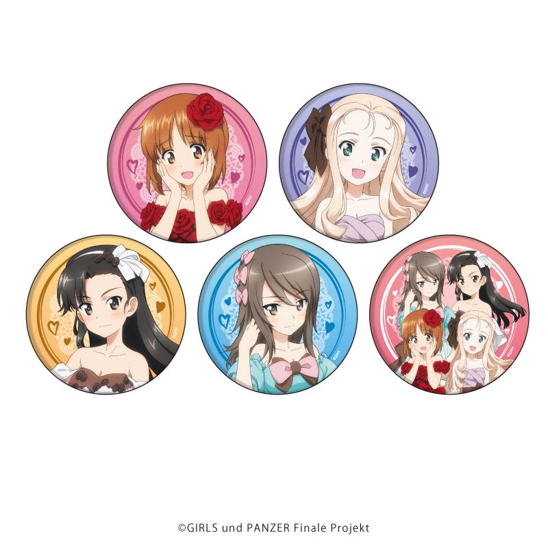 ガールズ＆パンツァー_缶バッジ11/バレンタインver. ボックス(全5種