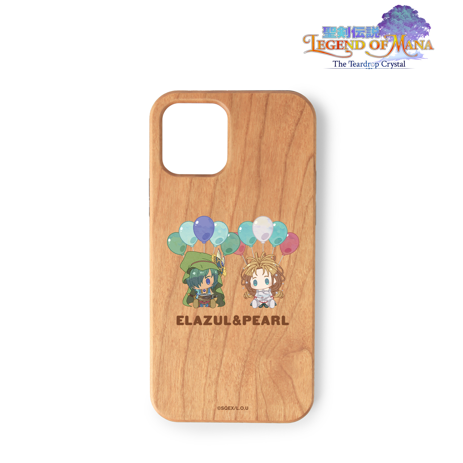 聖剣伝説 Legend of Mana -The Teardrop Crystal-_瑠璃＆真珠姫 POPOON ウッドiPhoneケース(対象機種/iPhone 13 Pro)