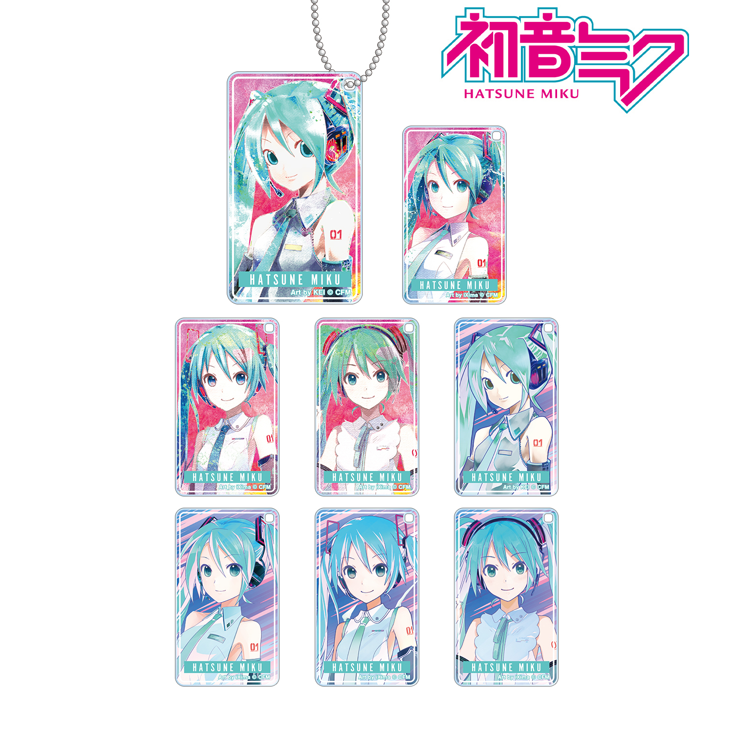 初音ミク_トレーディング Ani-Art 第3弾 スクエアアクリルキーホルダー(単位/BOX)