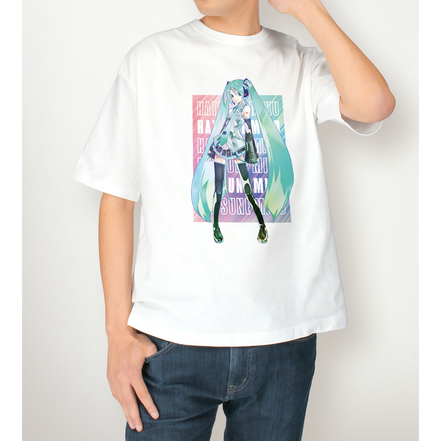 初音ミク × キズナアイ コラボレーションTシャツ Lサイズ TGC 貴重 初音ミク シャツ 貴重 初音ミク × キズナアイ コラボレーションTシャツ