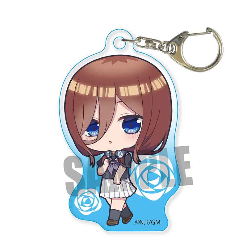 映画 五等分の花嫁_ てくトコアクリルキーホルダー /中野 三玖 黒薔薇女子高等学校ver.