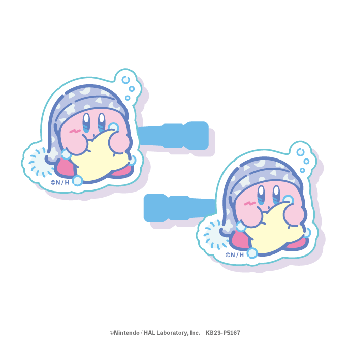 星のカービィ スイートドリームス_アクリルヘアクリップ ?おやすみのじゅんび
