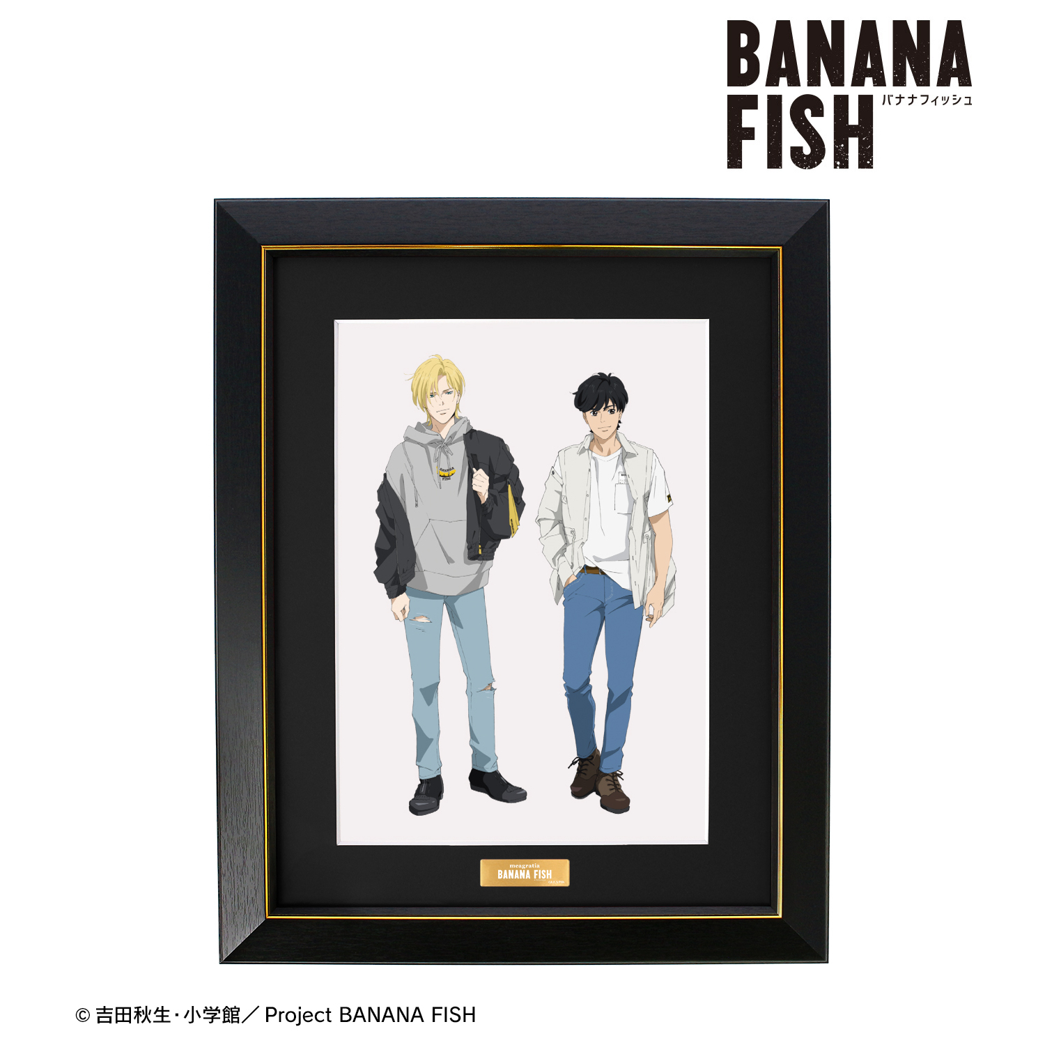 BANANA FISH_meagratiaコラボ 描き下ろしイラスト アッシュ・リンクス＆奥村英二 私服ver. キャラファイングラフ