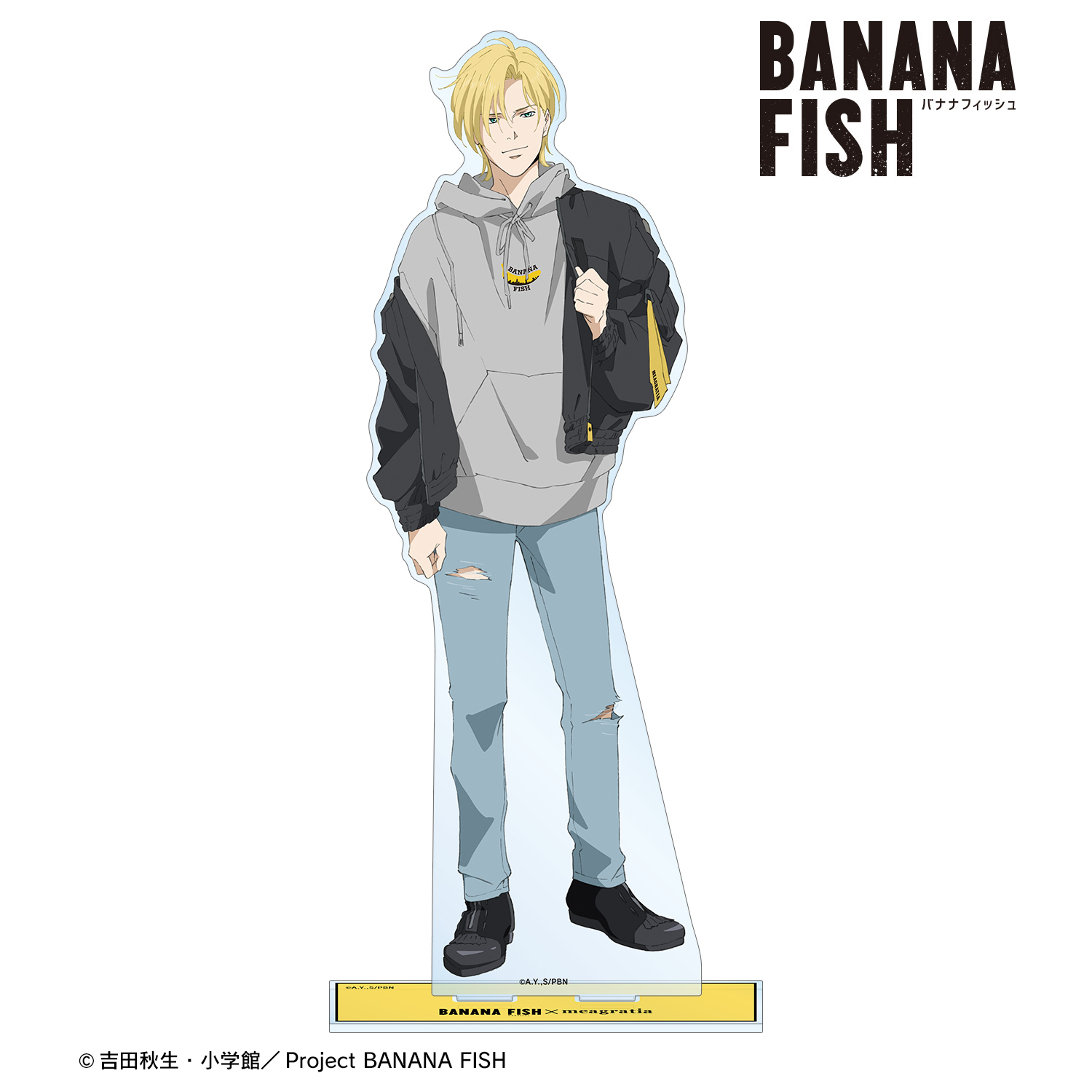 BANANA FISH_meagratiaコラボ 描き下ろしイラスト アッシュ・リンクス 私服ver. 特大アクリルスタンド