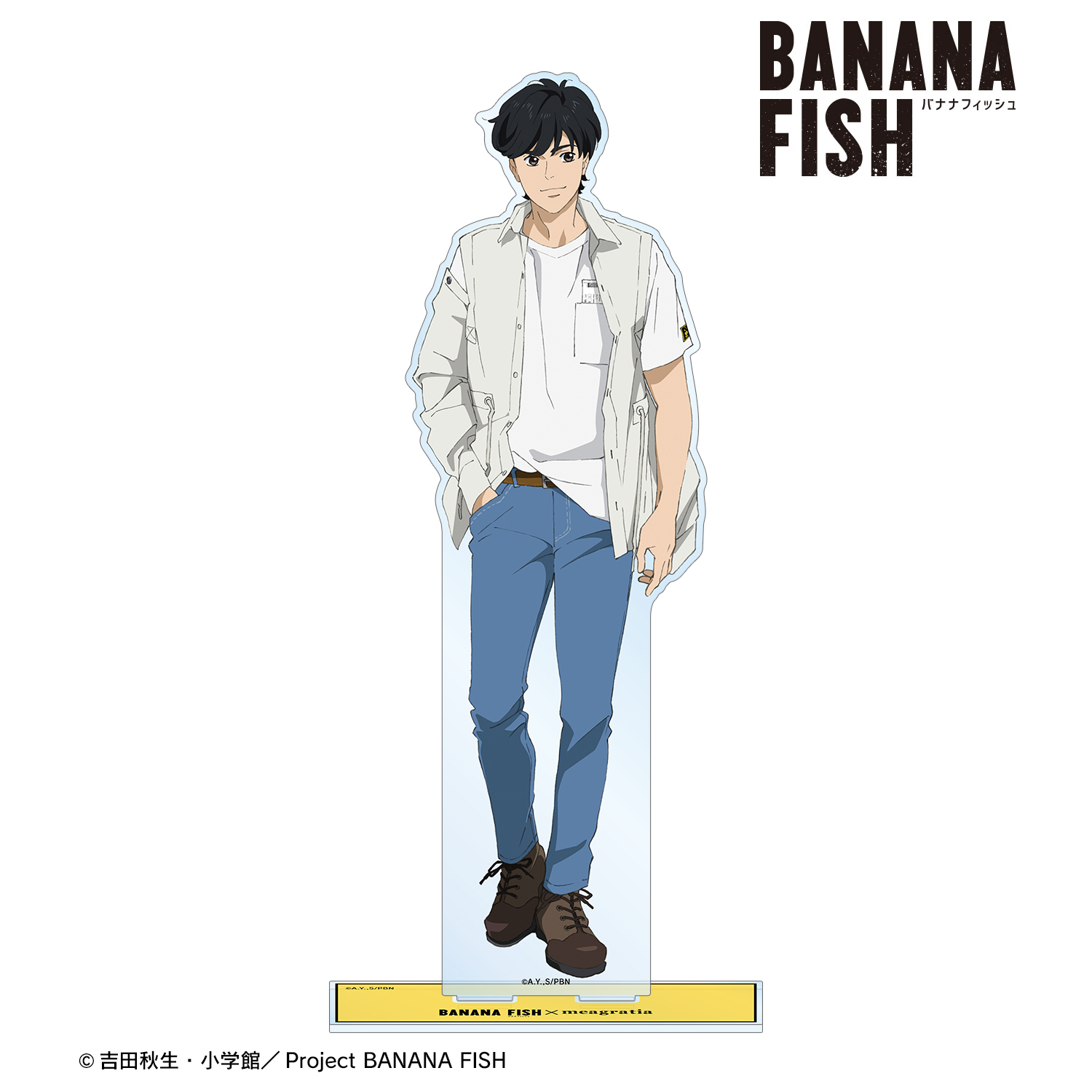 BANANA FISH_meagratiaコラボ 描き下ろしイラスト 奥村英二 私服ver. 特大アクリルスタンド