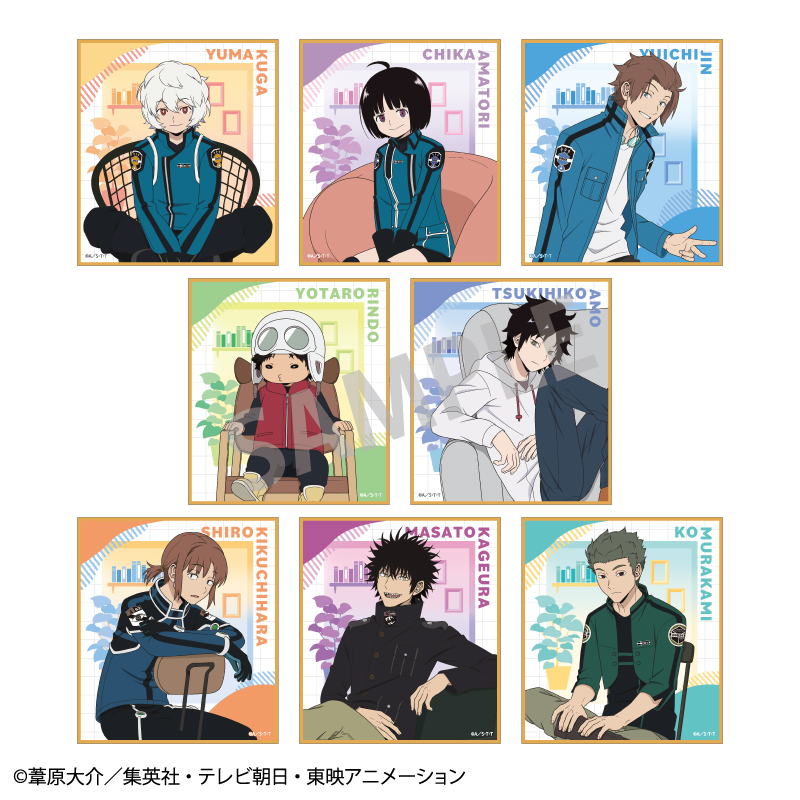 ワールドトリガー_トレーディングミニ色紙_チェア 1BOX