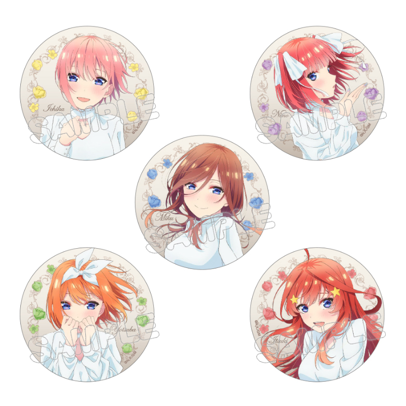 映画 五等分の花嫁_描き下ろし缶バッジ5個セット/∬ED | 五等分の花嫁
