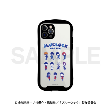 ブルーロック_グリップスマホケース(iPhoneXS MAX)08.総柄