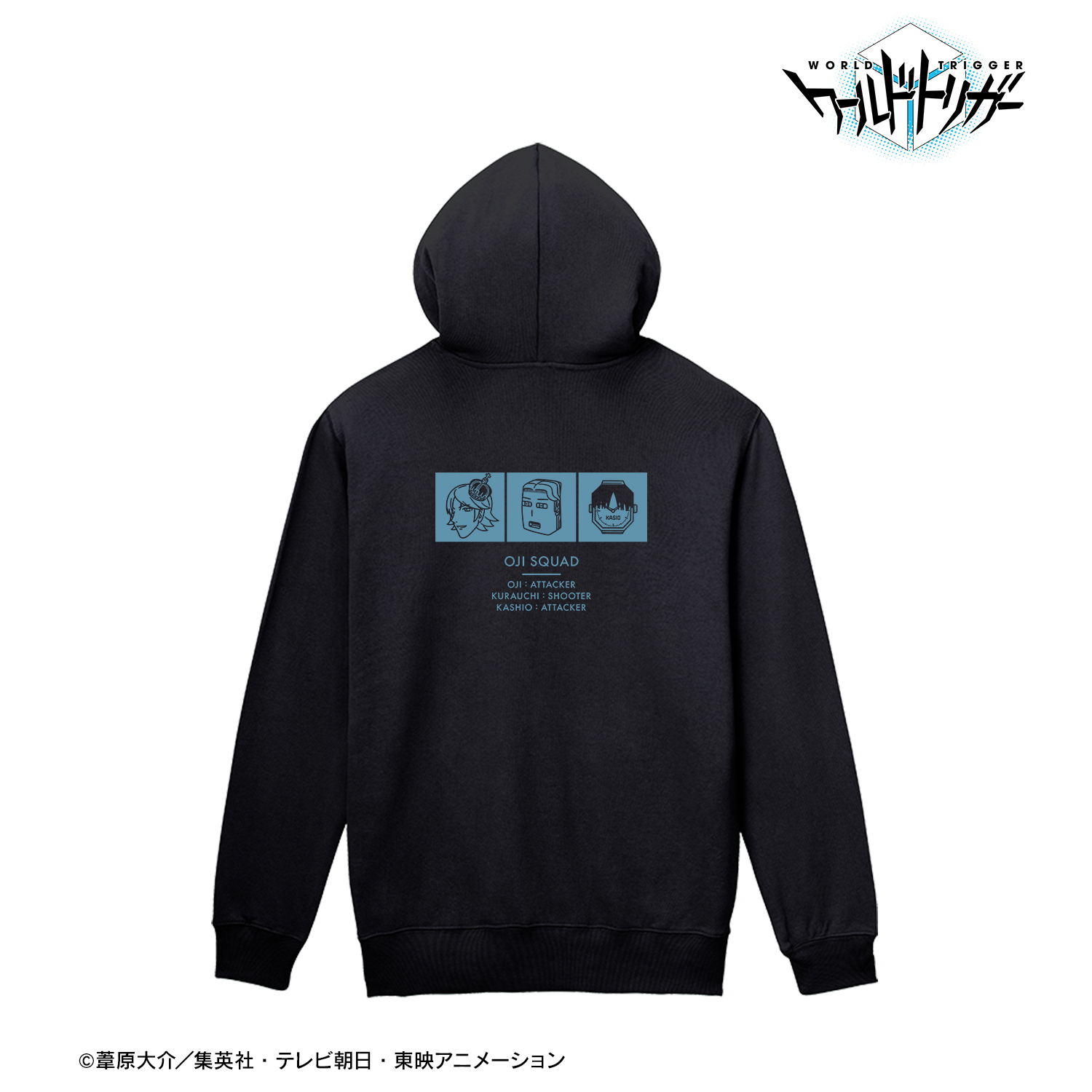 ワールドトリガー_王子隊 バックプリントジップパーカー 王子隊作戦会議アイコンver.メンズ(サイズ/XXL)