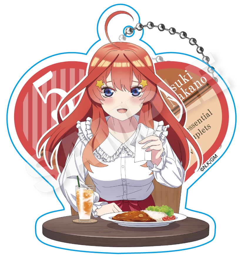 映画 五等分の花嫁_アクリルキーホルダー 中野五月 ランチデートVer.