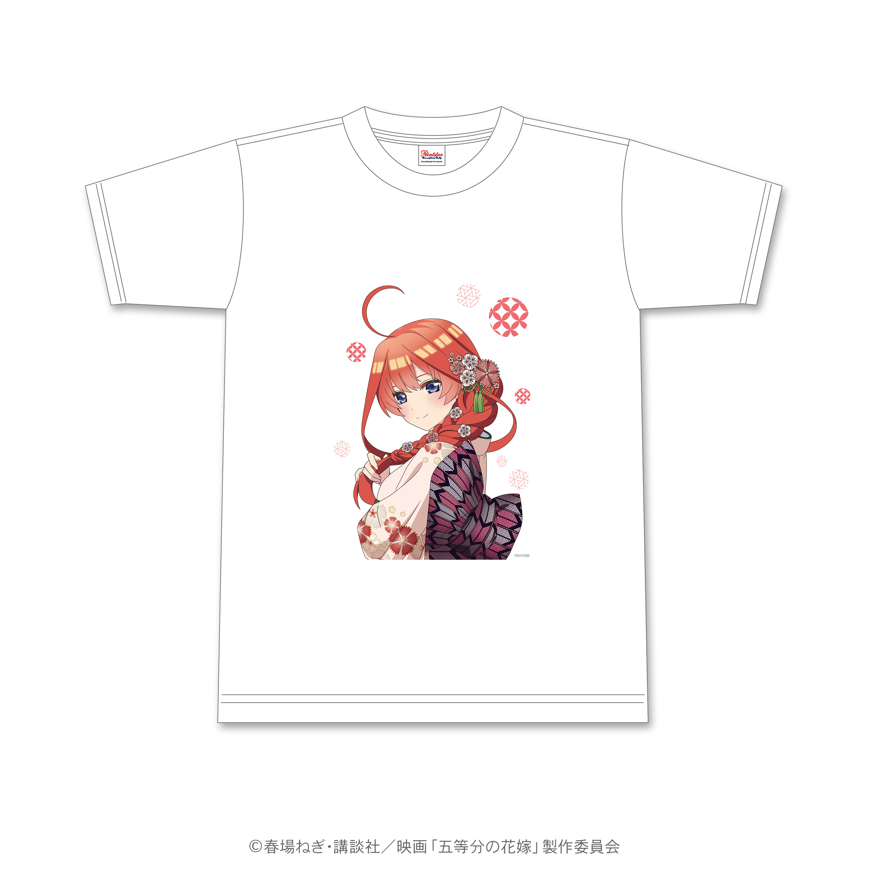 五等分の花嫁_花札柄Tシャツ　五月　Lサイズ