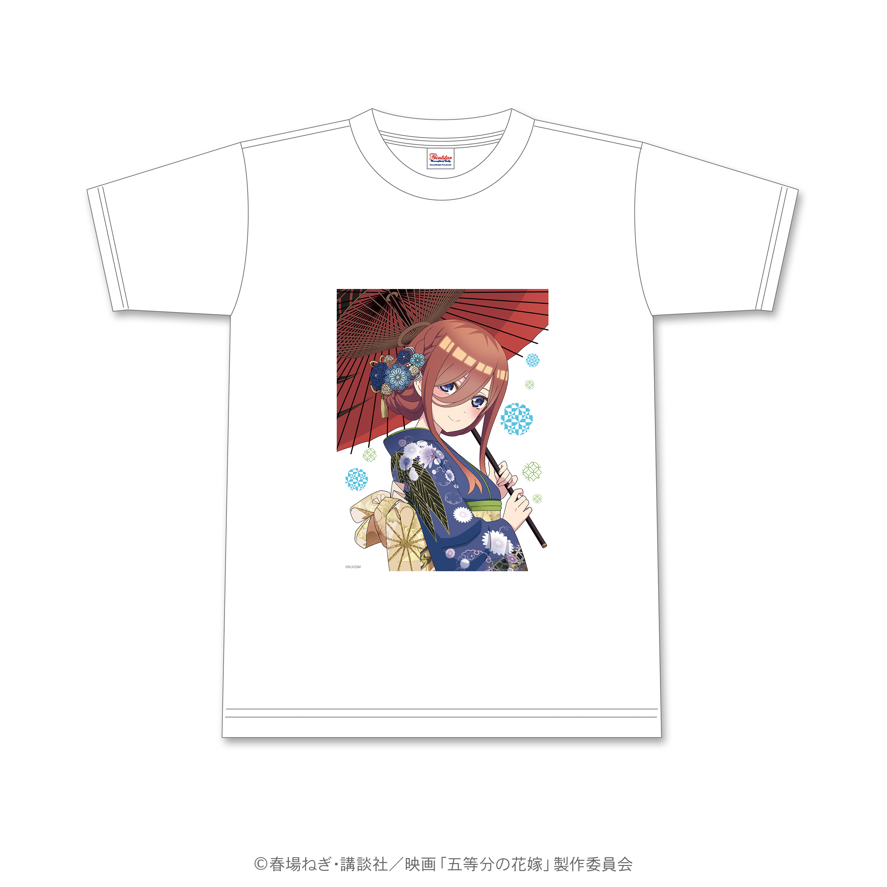五等分の花嫁_花札柄Tシャツ　三玖　XLサイズ