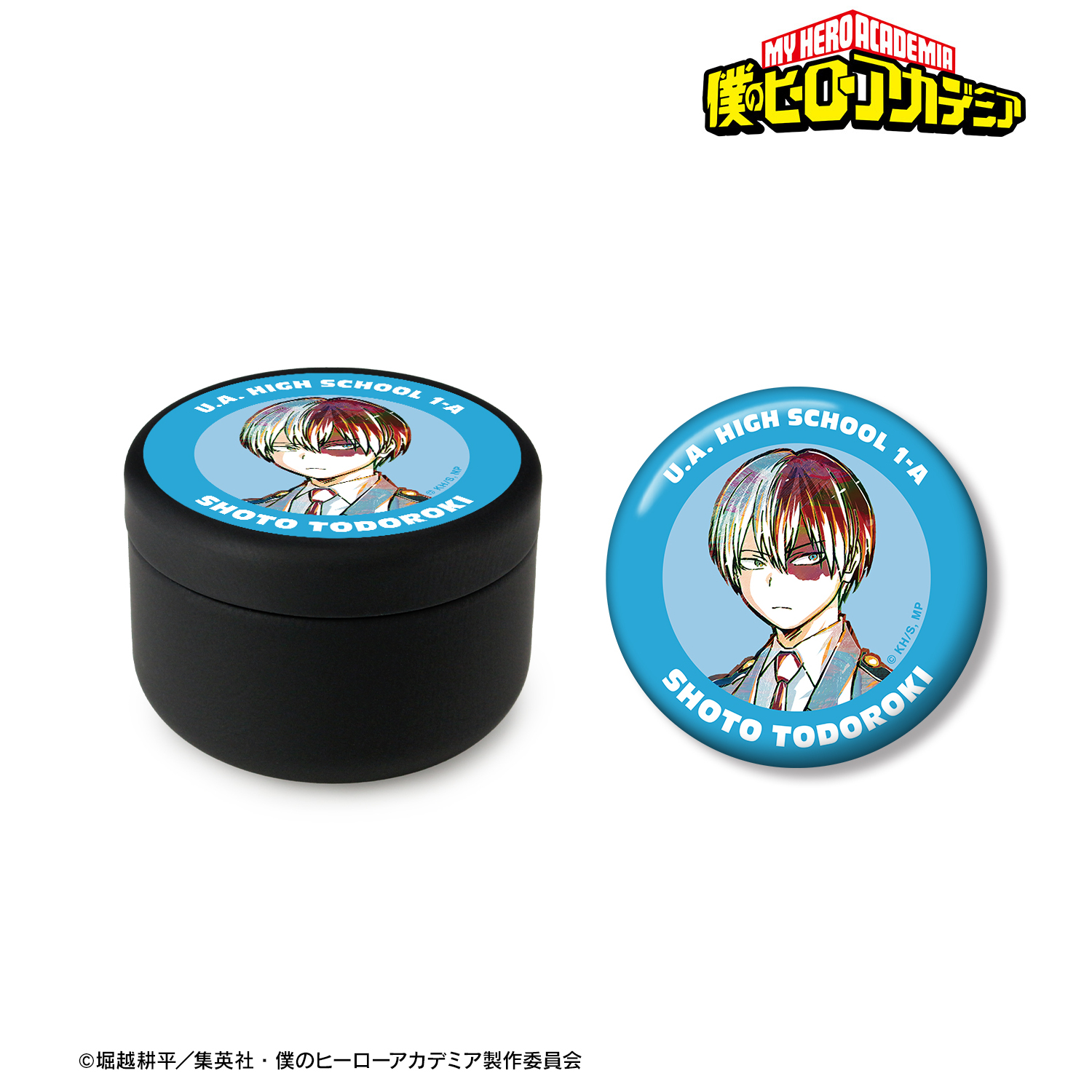 轟焦凍 原画店 入場特典 メモリアルコレクション サイン入り レア 箔押し 缶バ 僕のヒーローアカデミア_轟焦凍 Ani-Art 第5弾 100mm缶バッジ