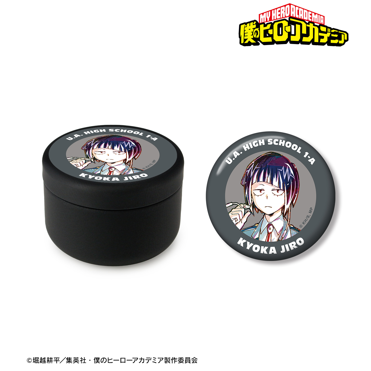 僕のヒーローアカデミア_耳郎響香 Ani-Art 第4弾 vol.2 缶バッジ付きプチ缶ケース