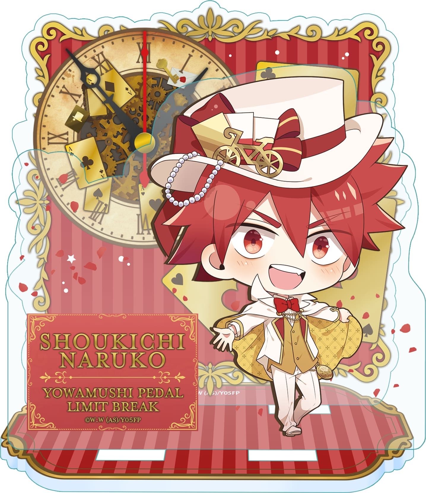 弱虫ペダル LIMIT BREAK_ぷちちょこミニアクリル置時計【鳴子章吉】怪盗ver.