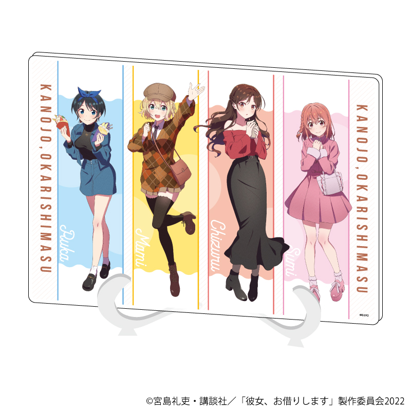 彼女、お借りします_アクリルアートボード(A5サイズ)01/集合