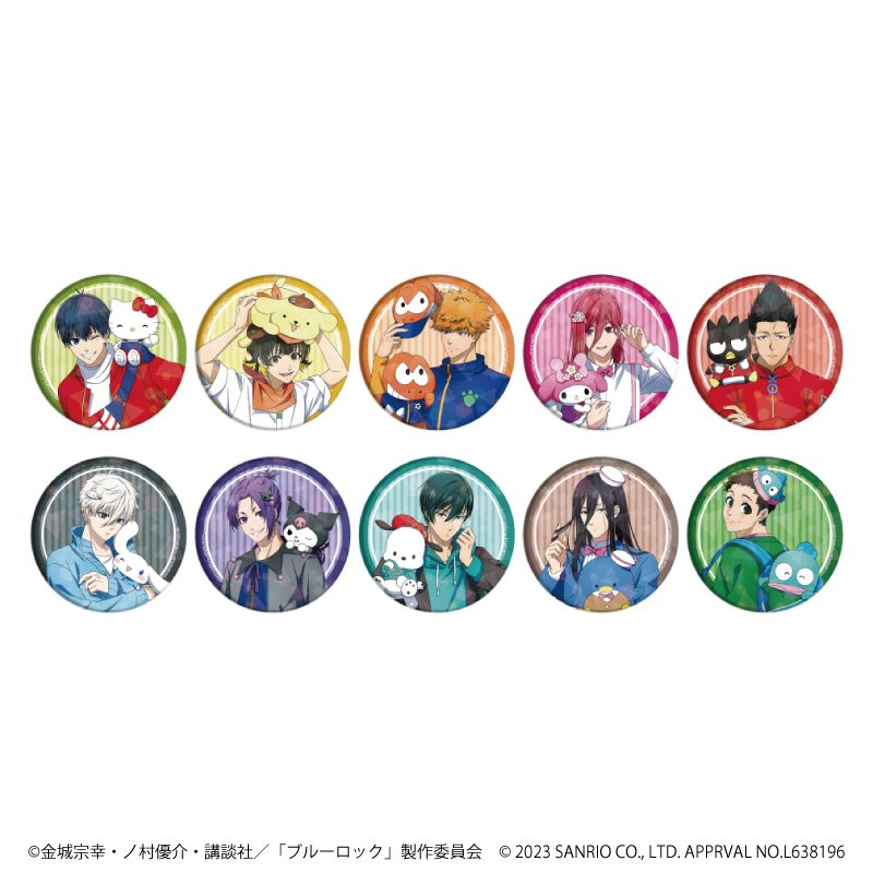 ブルーロック 烏旅人 サンリオ 缶バッジ ホロ ブルロ ブルーロック×サンリオキャラクターズ_ホログラム缶バッジ(65mm)01