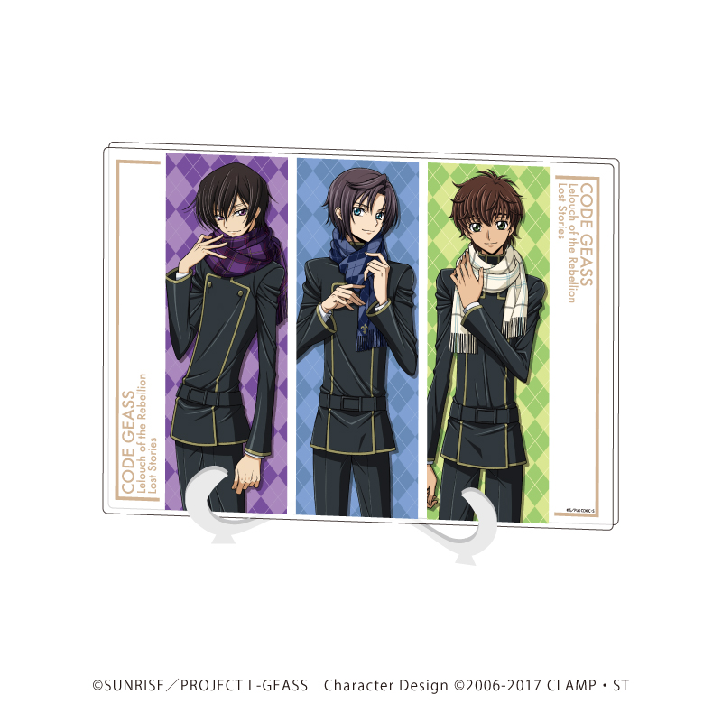 コードギアス 反逆のルルーシュ ロストストーリーズ_アクリルアートボード(A5サイズ)01/マリオ＆ルルーシュ＆スザク(描き下ろしイラスト)