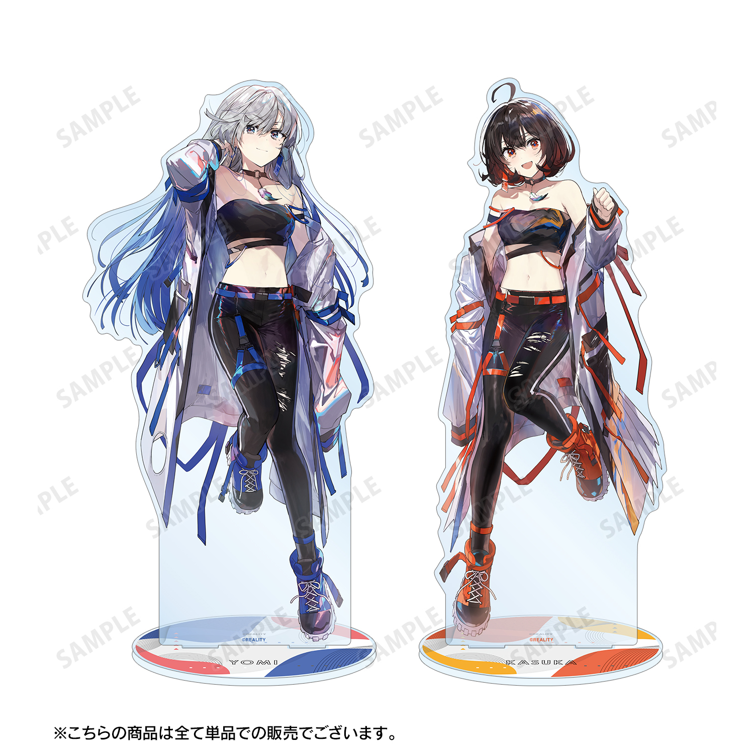 VESPERBELL ヨミ＆カスカ アクリルスタンド VESPERBELL_緜先生 描き下ろしイラスト カスカ タクティカル