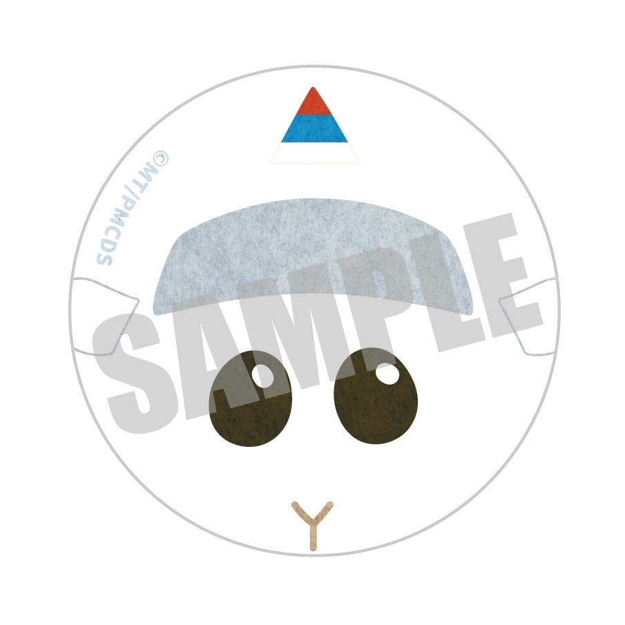 PUI PUI モルカー DRIVING SCHOOL_ぬいぐるみ缶バッジ 教習シロモ