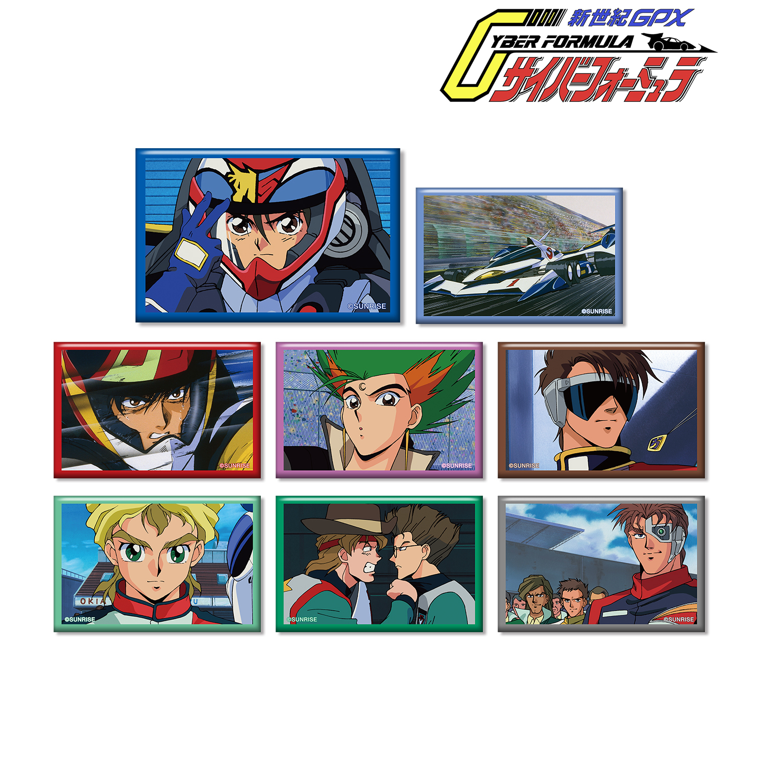 新世紀GPXサイバーフォーミュラ_ トレーディング場面写スクエア缶バッジ(単位/BOX)