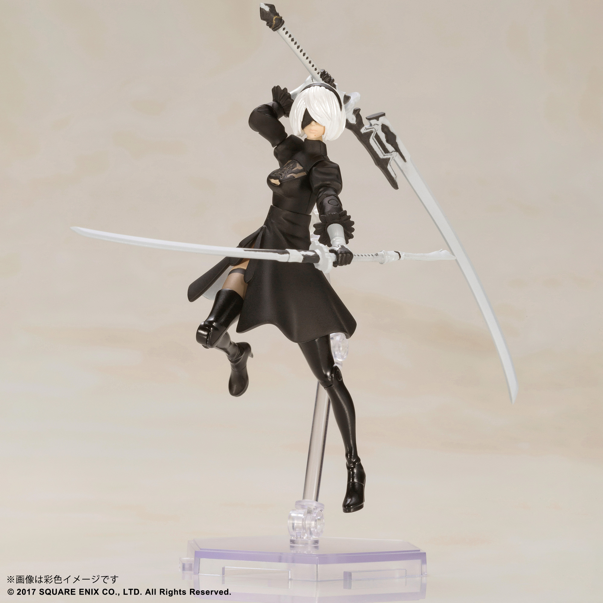 NieR Automate　ニーアオートマタ　2B 9S ラバスト　6点セット 2B & 9S become plastic models!) NieR:Automata Plastic Model