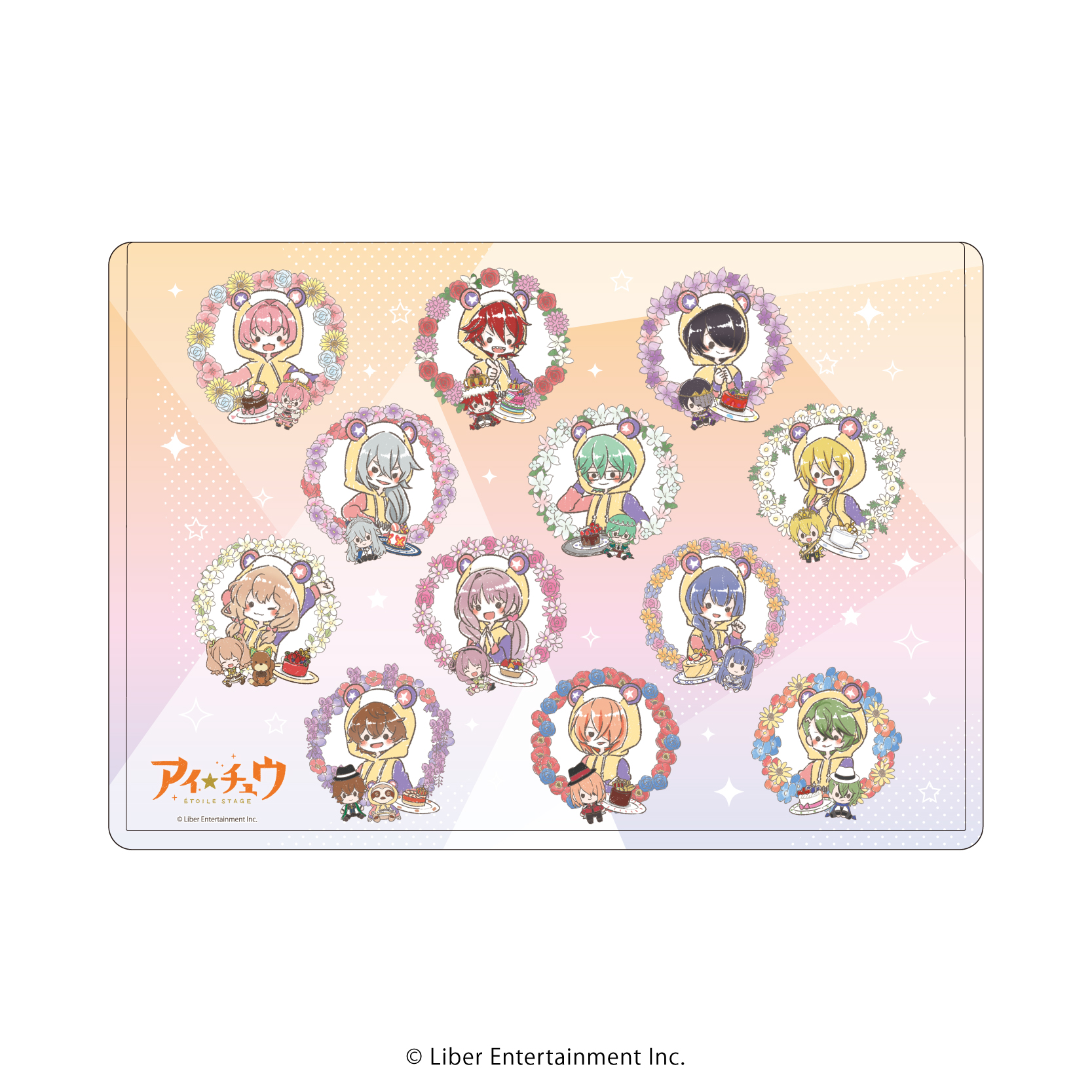 アイ★チュウ ?toile Stage_キャラクリアケース28/集合デザインB クマ校長パーカーver.(グラフアートイラスト)