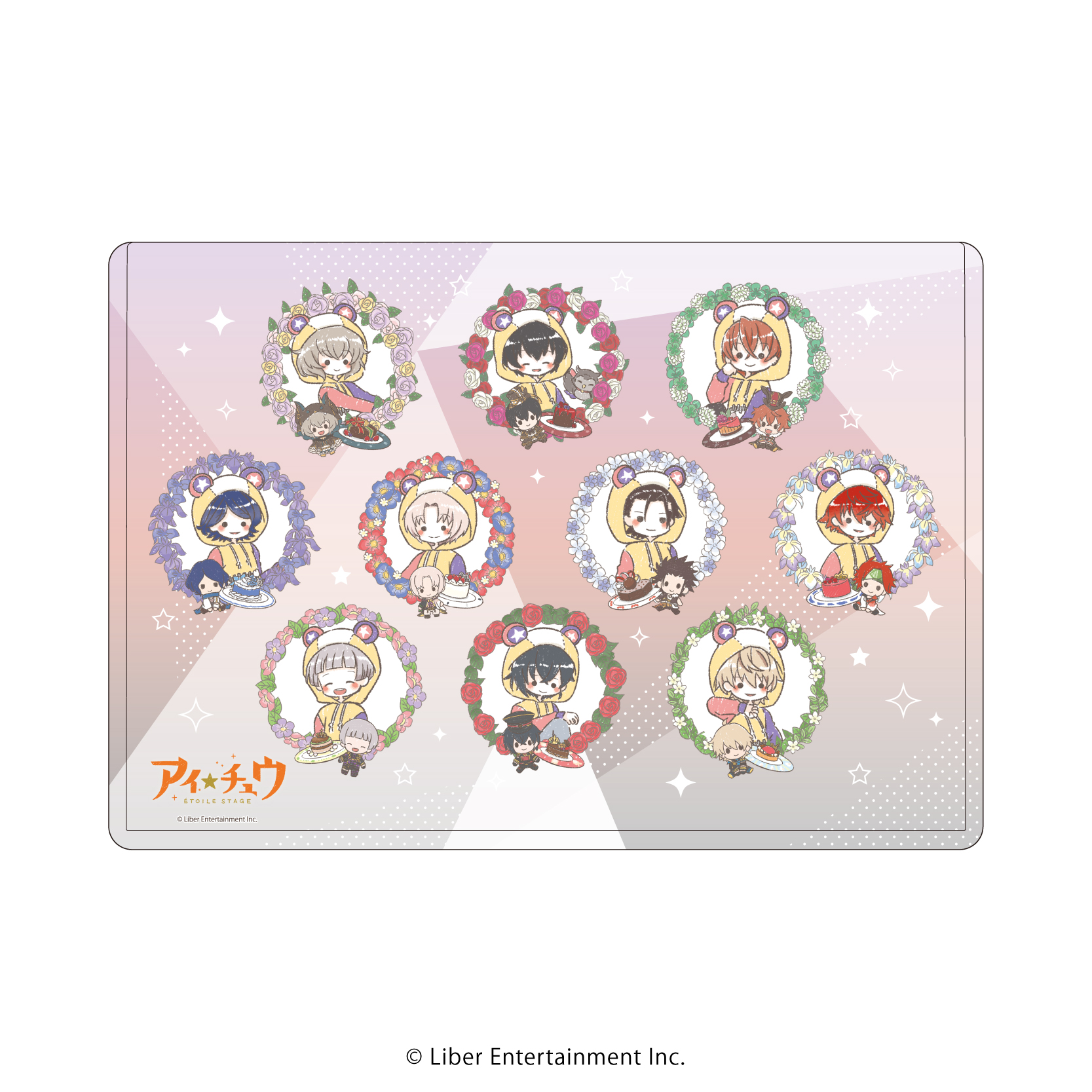 アイ★チュウ ?toile Stage_キャラクリアケース29/集合デザインC クマ校長パーカーver.(グラフアートイラスト)