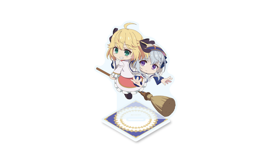 転生王女と天才令嬢の魔法革命_略奪アニスフィア&ユフィリアon魔女箒 アクリルスタンド