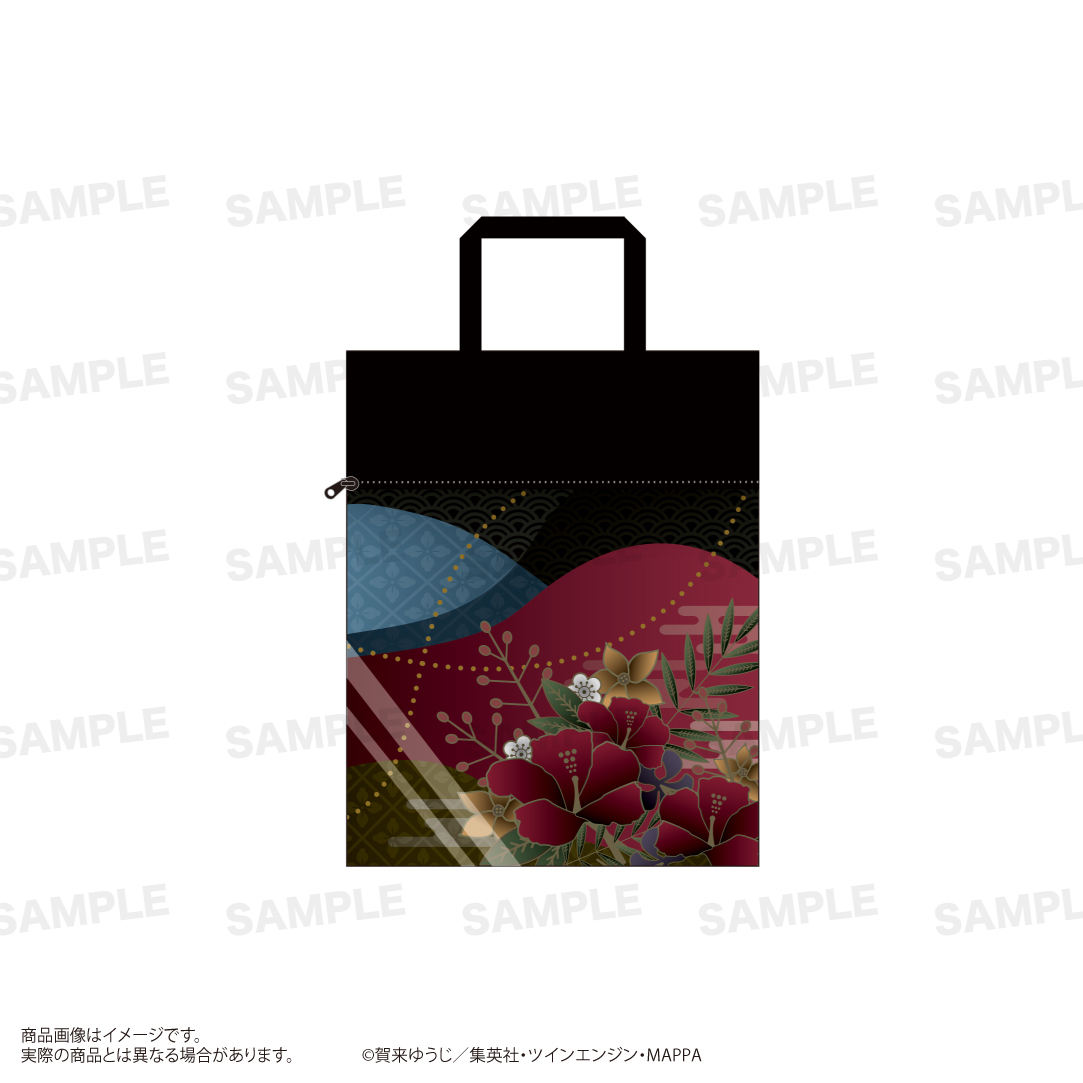 地獄楽_クリアポケット付きトートバッグ　B:弔兵衛&桐馬