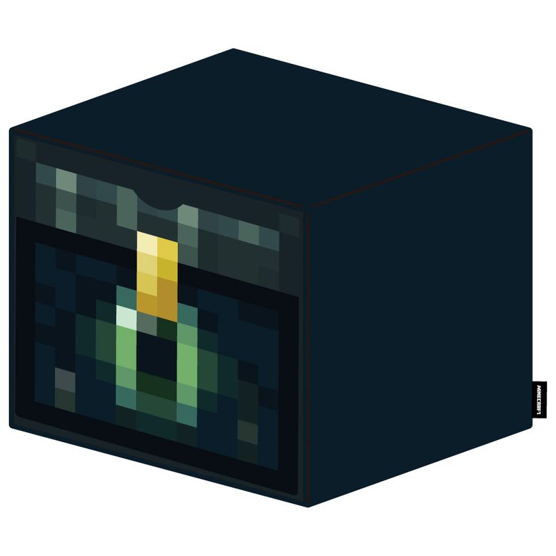マインクラフト　ぬいぐるみ　マイクラ　スツール マインクラフト_ぬいぐるみスツールボックス エンダーチェスト
