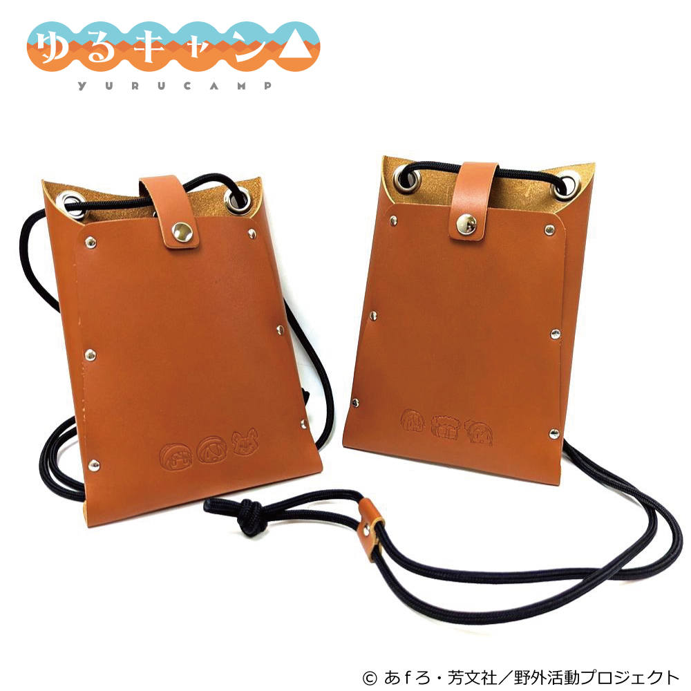 ゆるキャン△_レザーミニショルダー(リン・恵那・ちくわ)