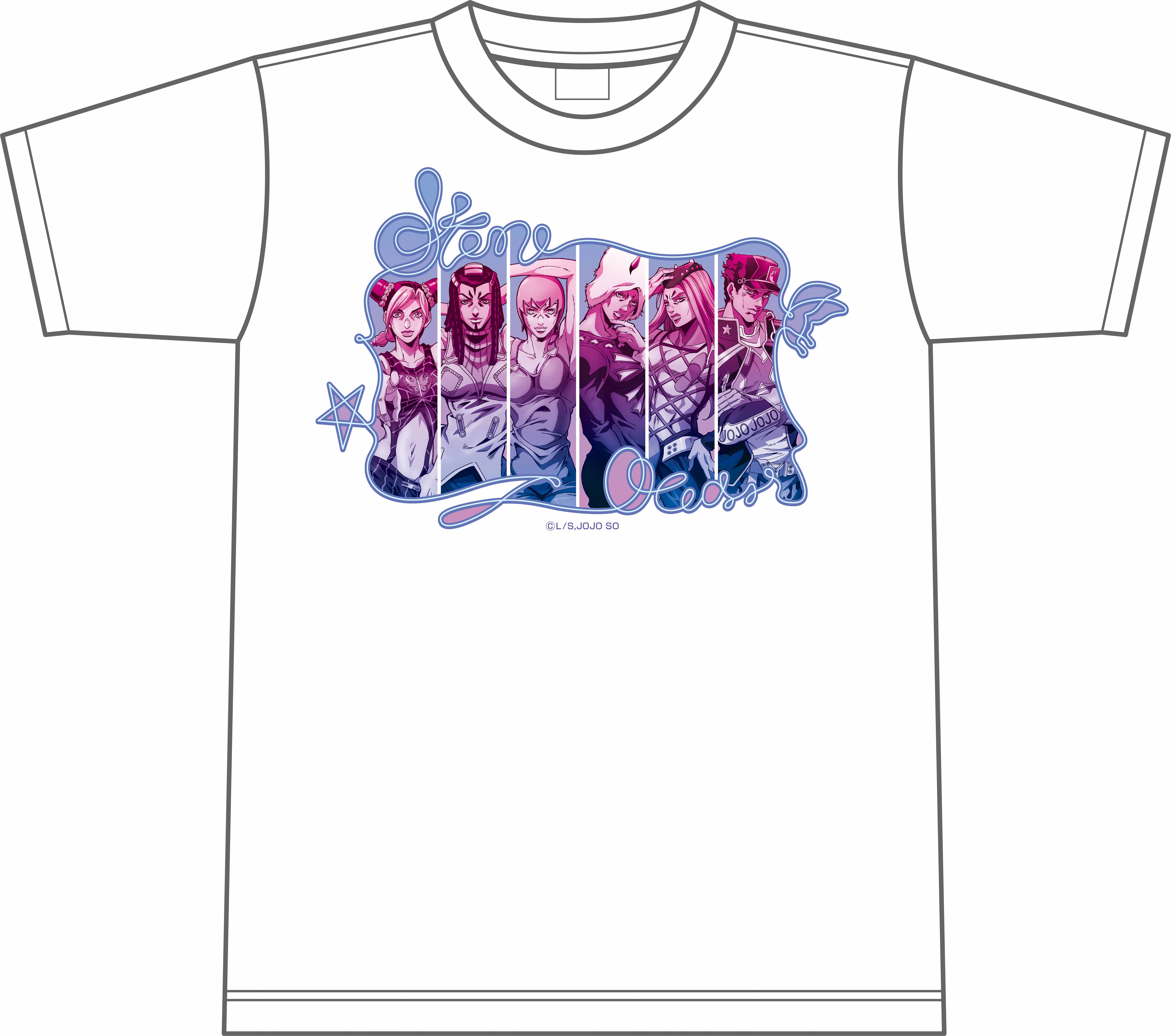 ジョジョの奇妙な冒険 ストーンオーシャン_Tシャツホワイト【SP】サイズM