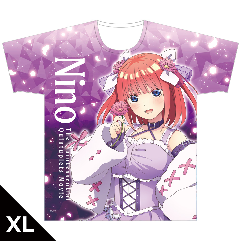 映画 五等分の花嫁_フルグラフィックTシャツB[中野二乃 ロリィタファッションver.] XLサイズ